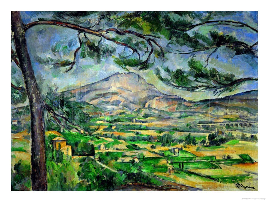 Mont Sainte-Victoire with Large Pine-Tree, circa 1887 By Paul Cezanne